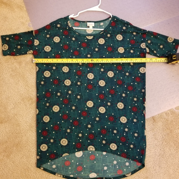 5/$20 Lularoe Irma Tunic, Dark Green - Picture 1 of 6